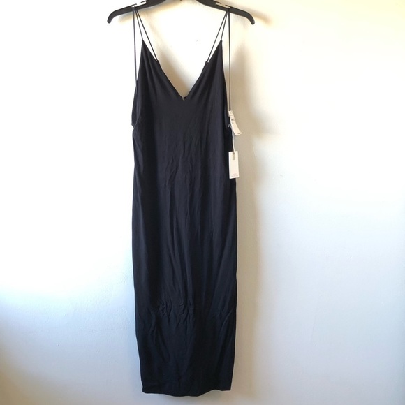 New Good American Spaghetti Open Back Midi Dress 5 2XL - Picture 3 of 13